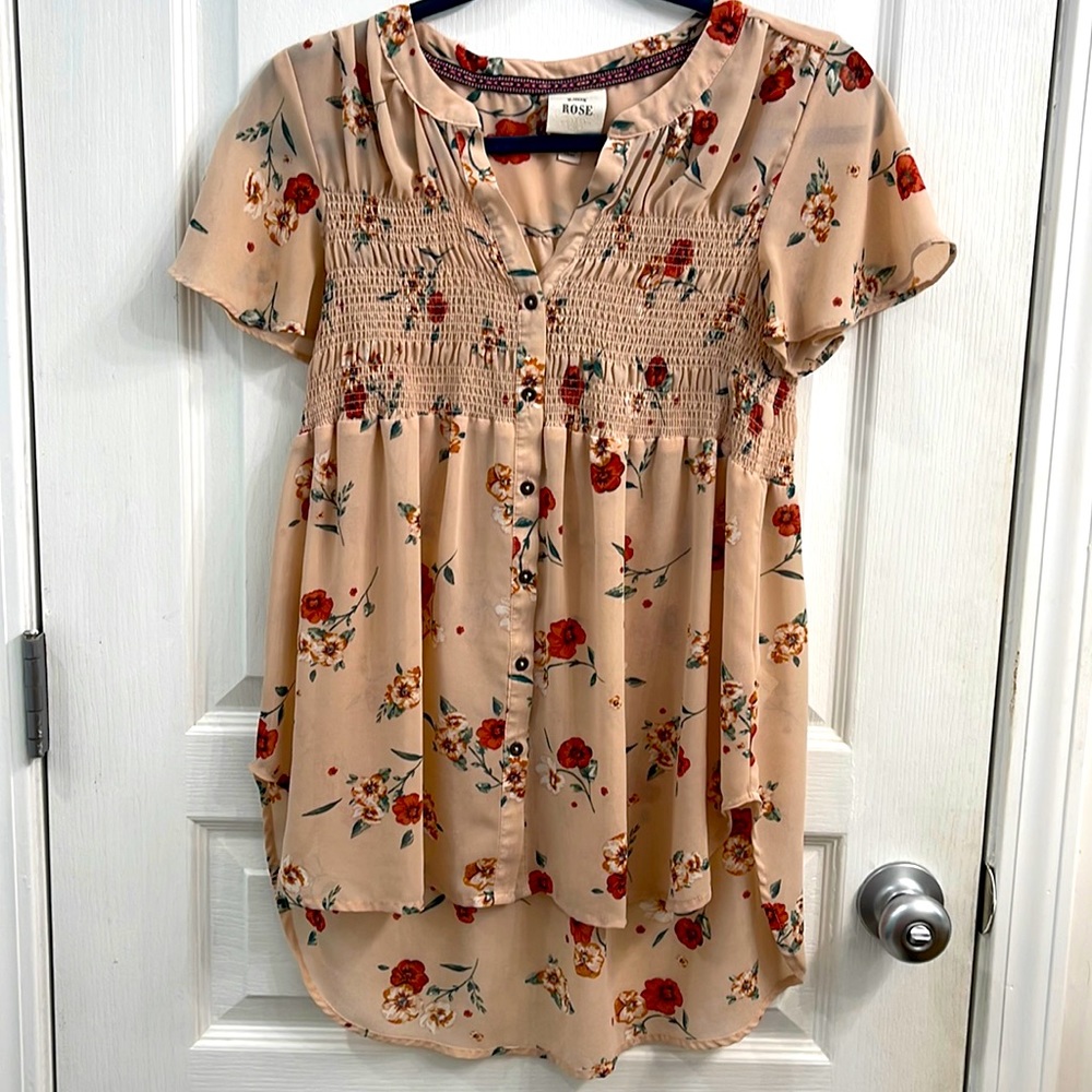 Knox Rose Blush Tunic Size Small